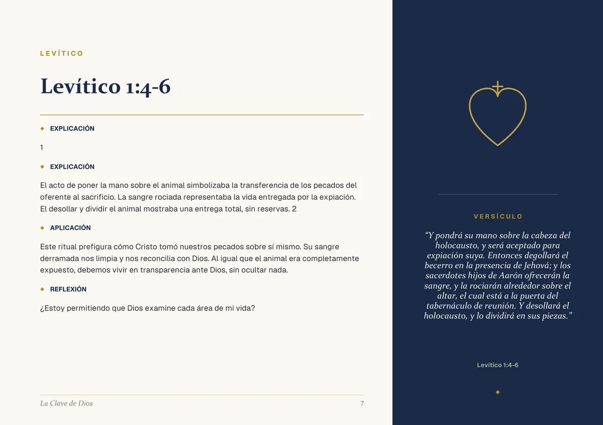 Página interior: estudio versículo por versículo